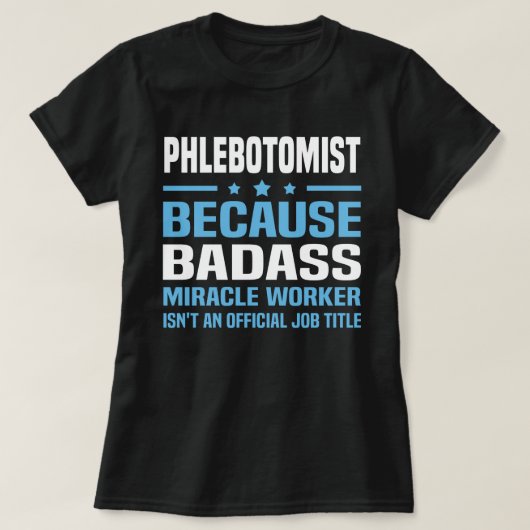 T-shirt Phlebotomiste (Design devant)