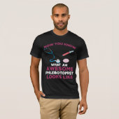 T-shirt Phlebotomiste Blood Venipuncture Vein Phlebotomy (Devant entier)
