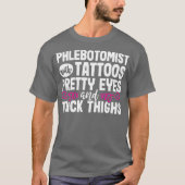 T-shirt Phlebotomiste Funny Tattoos Technicien en pharmaci (Devant)