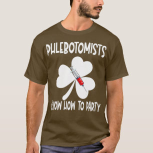 T-shirt Phlebotomiste Jour de la Saint Patrick de laborato