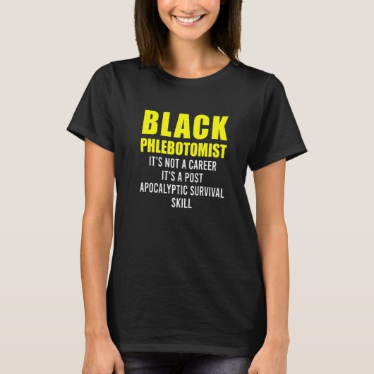 T-shirt Phlebotomiste Phlebotomie Technicien 16 (Devant)