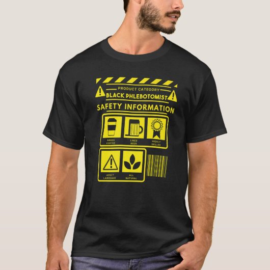 T-shirt Phlebotomiste Phlebotomie Technicien 8 (Devant)