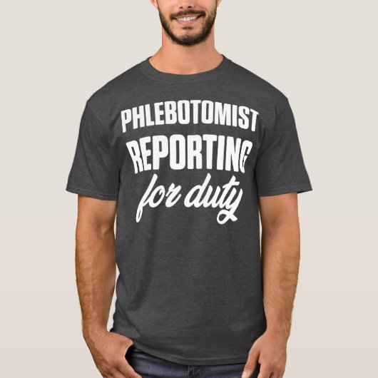 T-shirt Phlebotomiste Signaler Phlebotomie Technicien (Devant)