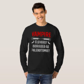 T-shirt Phlebotomiste Vampire Phlebotomie Technicien 2 (Devant entier)