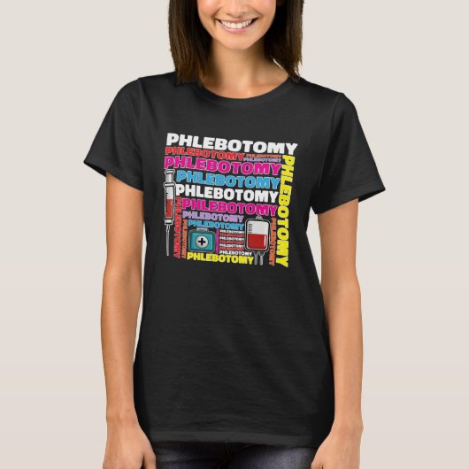 T-shirt Phlebotomy Phlebotomist Tech Blood Technician (Devant)