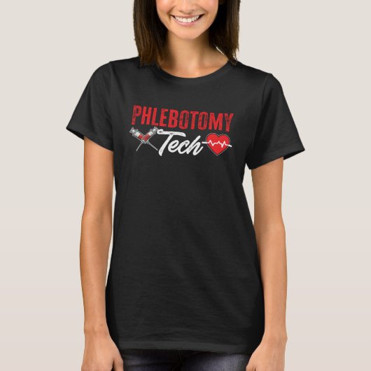 T-shirt Phlebotomy Tech Phlebotomist Blood Technician (Devant)