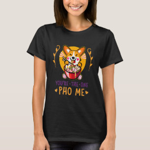 T-shirt Pho Corgi Foodie Soupe de nouilles vietnamienne Pu