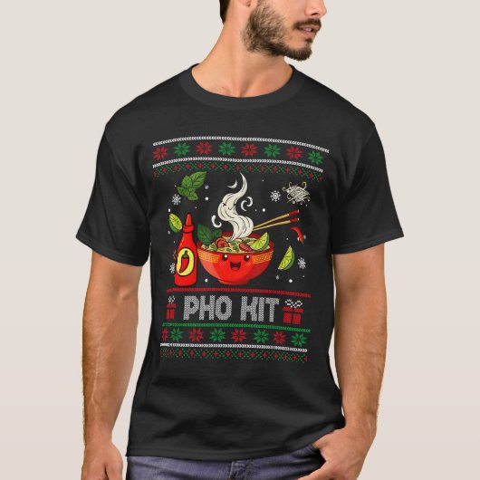 T-shirt Pho Kit Apparel Ugly Xmas Pajamas Matching Family  (Devant)