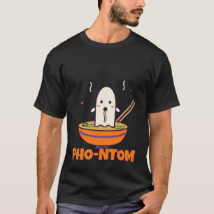 T-Shirt Pho-ntom Drôle de Pho d'Halloween Blague F
