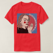 T-shirt phoebe bridgers jesus christ im si bleu tout ti (Design devant)