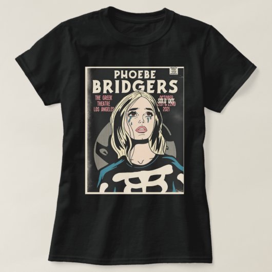 T-shirt Phoebe Bridgers spectacle de la ville natale Class (Design devant)