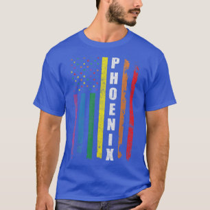 T-shirt Phoeni Us American Flag Rainbow Gay LGBT Pride Mon