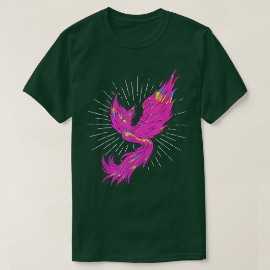 T-shirt PhoeniFire coloré BirdFantasy Phoeni (Design devant)