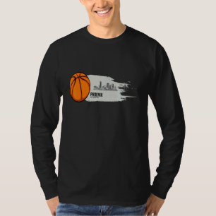 T-shirt Phoenix Basketball B-Ball City Arizona Skyline Ret