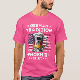 T-shirt Phoenix Beer Driving American Flag Allemand Eagle