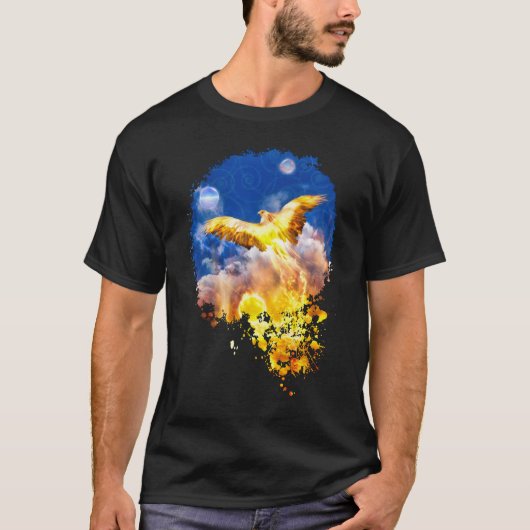 T-shirt Phoenix Bird LEVER AU-DESSUS DE VOS PROBLÈMES Swea (Devant)