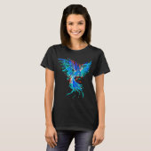 T-shirt Phoenix bleu (Devant entier)