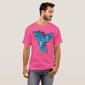 T-shirt Phoenix bleu (Devant entier)