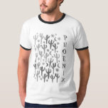 T-shirt PHOENIX Desert Saguaro Cactus noir blanc Aquarelle<br><div class="desc">Décorez-vous avec ce cactus d'aquarelle noir et blanc. Ça fait un grand cadeau ! Vous pouvez le customiser,  modifier le texte ou ajouter du texte. Consultez ma boutique pour plus de couleurs et de motifs !</div>