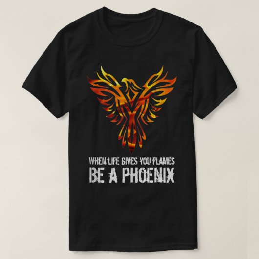 T-shirt Phoenix Flames Autonomisation Inspiration (Design devant)