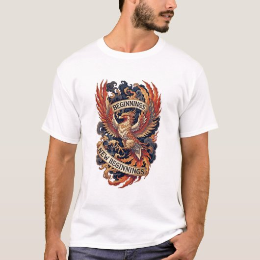 T-shirt Phoenix New Year T-Shirt, Premium Mythology (Devant)