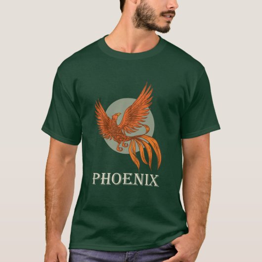 T-shirt Phoenix oiseau Red Rising (Devant)