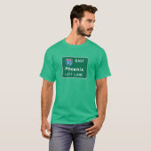 T-shirt Phoenix, panneau routier d'AZ (Devant entier)