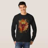 T-shirt Phoenix Rising Flame Graphic Bold Fire Bird (Devant entier)