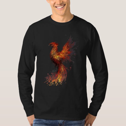 T-shirt Phoenix Rising From Ashes Resurrection Rebirth New (Devant)
