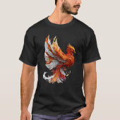 T-shirt Phoenix Rising From Ashes Resurrection Rebirth New (Devant)