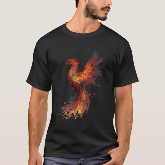 T-shirt Phoenix Rising From Ashes Resurrection Rebirth New (Devant)