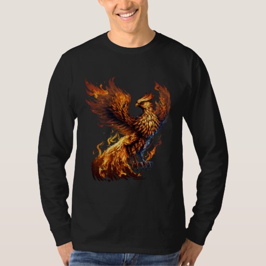 T-shirt Phoenix Rising From Ashes Resurrection Rebirth New (Devant)