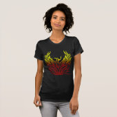 T-shirt Phoenix se levant des flammes (Devant entier)