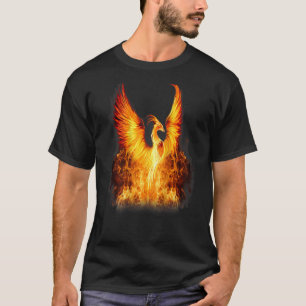 T-shirt Phoenix Se Lève De La Résurrection Des Cendres Sur