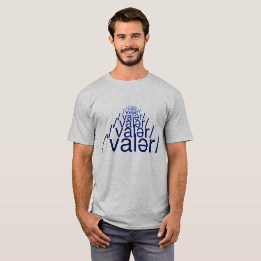 T-Shirt Phonétique Valor Hommes (Devant entier)