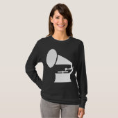 T-shirt Phonographe - Blanc (Devant entier)