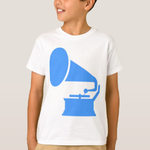 T-shirt Phonographe - Bleu Bébé
