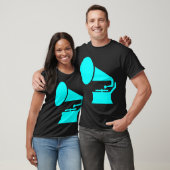 T-shirt Phonographe - Cyan (Unisexe)