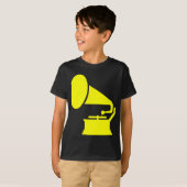 T-shirt Phonographe - Jaune (Devant entier)