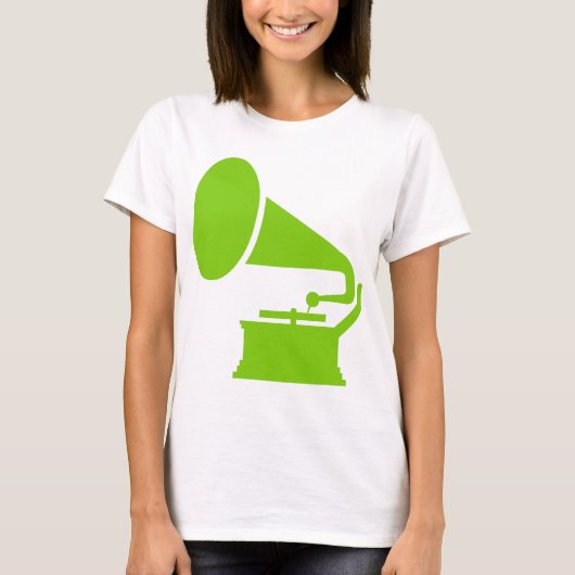 T-shirt Phonographe - Martian Green (Devant)