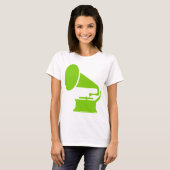 T-shirt Phonographe - Martian Green (Devant entier)
