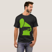 T-shirt Phonographe - Martian Green (Devant entier)