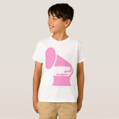 T-shirt Phonographe - rose (Devant entier)