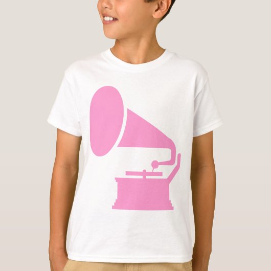 T-shirt Phonographe - rose (Devant)