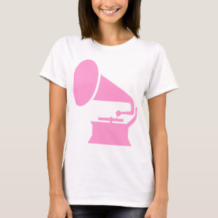 T-shirt Phonographe - rose