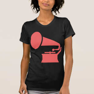 T-shirt Phonographe - rose tropicale