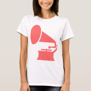 T-shirt Phonographe - rose tropicale