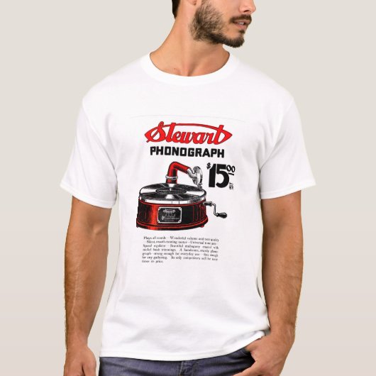 T-shirt Phonographe Stewart 1920 (Devant)
