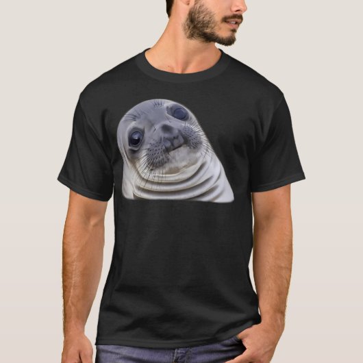 T-shirt Phoque Awkward - Funnyjunk Funny (Devant)