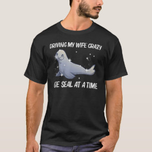 T-shirt Phoque Cool Pour Hommes Papa Lion De Mer Animal